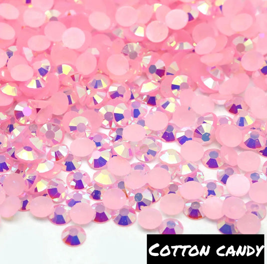 Cotton Candy Jelly Resin AB Rhinestones 1000 count