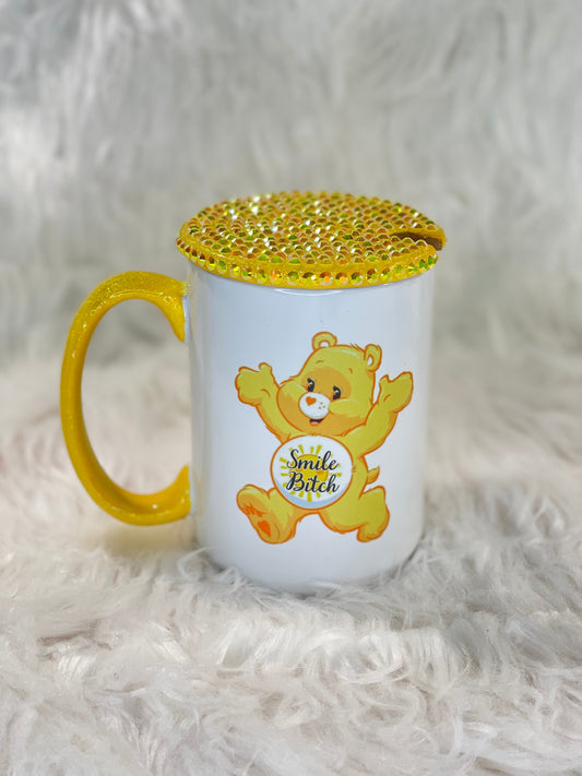 Yellow Smile B*tch Mug